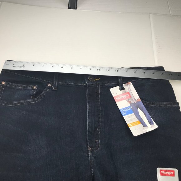 Wrangler Men's 34x34 Straight Fit Blue Jeans New With Tags - Picture 8 of 14